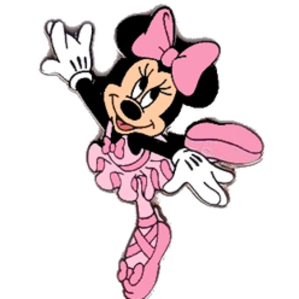 Disney Minnie Mouse Ballerina Dancer Pin Collectible Character Brooch Vintage